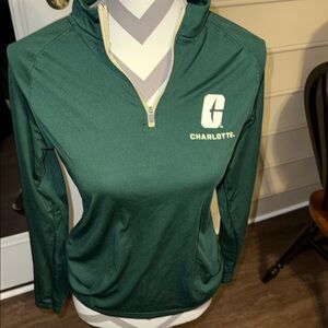 Green Charlotte Quarter-Zip Pullover